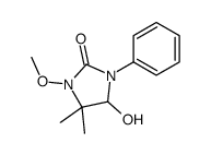 5-hydroxy-3-methoxy-4,4-dimethyl-1-phenylimidazolidin-2-one Structure