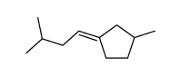 1-methyl-3-(3-methylbutylidene)cyclopentane结构式