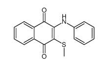 2-anilino-3-methylsulfanyl-[1,4]naphthoquinone结构式