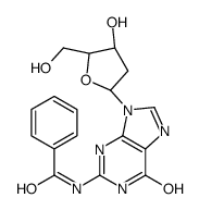 N-[9-[(2R,4S,5R)-4-hydroxy-5-(hydroxymethyl)oxolan-2-yl]-6-oxo-3H-purin-2-yl]benzamide Structure