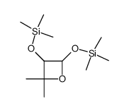 2,2-dimethyl-3,4-bis-trimethylsilanyloxy-oxetane结构式