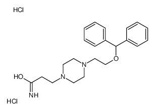 3-[4-(2-benzhydryloxyethyl)piperazin-1-yl]propanamide,dihydrochloride结构式