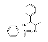 N-(2-bromo-1-phenylpropyl)benzenesulfonamide结构式
