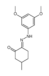 2-[(3,5-Dimethoxy-phenyl)-hydrazono]-5-methyl-cyclohexanone结构式