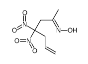 N-(4,4-dinitrohept-6-en-2-ylidene)hydroxylamine Structure