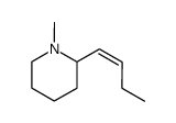 1-Methyl-2-<1-butenyl(Z)>-piperidin Structure