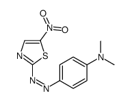N,N-dimethyl-4-[(5-nitrothiazol-2-yl)azo]aniline structure