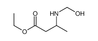 ethyl 3-(hydroxymethylamino)butanoate Structure