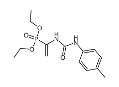 [1-(3-p-Tolyl-ureido)-vinyl]-phosphonic acid diethyl ester结构式