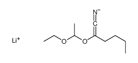 lithium,2-(1-ethoxyethoxy)hexanenitrile结构式