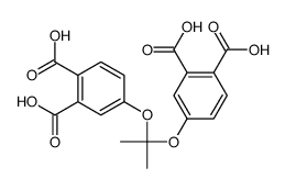 4-[2-(3,4-dicarboxyphenoxy)propan-2-yloxy]phthalic acid Structure