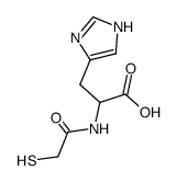 (S)-3-(1H-Imidazol-4-yl)-2-(2-mercapto-acetylamino)-propionic acid结构式