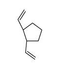 (1S,2R)-1,2-bis(ethenyl)cyclopentane结构式
