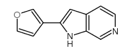 2-呋喃-3-基-1H-吡咯并[2,3-c]吡啶结构式