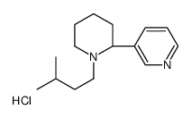 3-[(2S)-1-(3-methylbutyl)piperidin-2-yl]pyridine,hydrochloride Structure