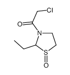 Thiazolidine, 3-(chloroacetyl)-2-ethyl-, 1-oxide (9CI) picture