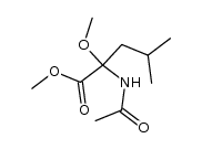 α-Acetylamino-α-methoxyisocapronsaeure-methylester Structure