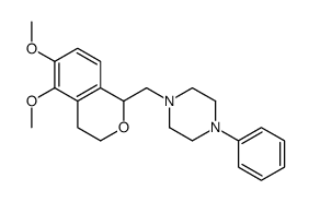 1-[(5,6-dimethoxy-3,4-dihydro-1H-isochromen-1-yl)methyl]-4-phenylpiperazine结构式