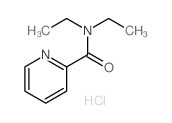2-Pyridinecarboxamide,N,N-diethyl-, hydrochloride (1:1)结构式
