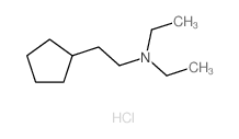 Cyclopentaneethanamine,N,N-diethyl-, hydrochloride (1:1)结构式