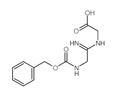 Glycine, N-[1-imino-2-[[(phenylmethoxy)carbonyl]amino]ethyl]-结构式