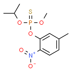 Thiophosphoric acid O-isopropyl O-methyl O-(6-nitro-3-methylphenyl) ester结构式