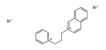 2-(3-pyridin-1-ium-1-ylpropyl)isoquinolin-2-ium,dibromide Structure