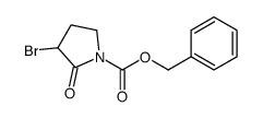 benzyl 3-bromo-2-oxopyrrolidine-1-carboxylate结构式