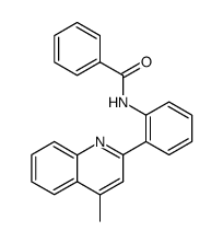 N-[2-(4-methyl-quinolin-2-yl)-phenyl]-benzamide Structure
