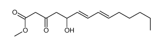 methyl 5-hydroxy-3-oxotetradeca-6,8-dienoate Structure