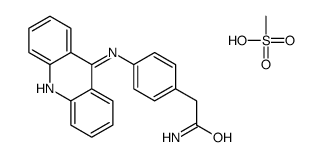 acridin-9-yl-[4-(2-amino-2-oxoethyl)phenyl]azanium,methanesulfonate结构式