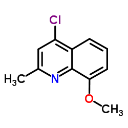 4-Chloro-8-methoxy-2-methylquinoline structure