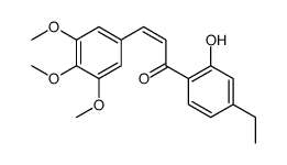 1-(4-ethyl-2-hydroxyphenyl)-3-(3,4,5-trimethoxyphenyl)prop-2-en-1-one结构式
