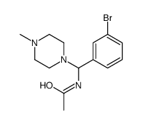 N-[(3-bromophenyl)-(4-methylpiperazin-1-yl)methyl]acetamide Structure