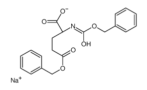 sodium,(2S)-5-oxo-5-phenylmethoxy-2-(phenylmethoxycarbonylamino)pentanoate结构式