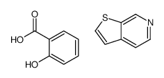 2-hydroxybenzoic acid,thieno[2,3-c]pyridine结构式