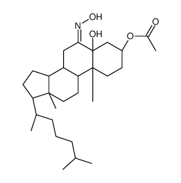 [(3S,5R,8S,9S,10R,13R,14S,17R)-5-hydroxy-6-hydroxyimino-10,13-dimethyl-17-[(2R)-6-methylheptan-2-yl]-2,3,4,7,8,9,11,12,14,15,16,17-dodecahydro-1H-cyclopenta[a]phenanthren-3-yl] acetate Structure