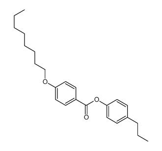 (4-propylphenyl) 4-octoxybenzoate结构式