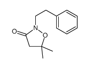 5,5-dimethyl-2-(2-phenylethyl)-1,2-oxazolidin-3-one Structure