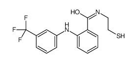 N-(2-sulfanylethyl)-2-[3-(trifluoromethyl)anilino]benzamide结构式