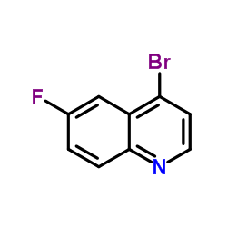 4-Bromo-6-fluoroquinoline Structure