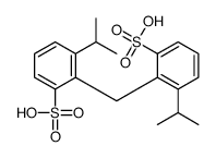 3-propan-2-yl-2-[(2-propan-2-yl-6-sulfophenyl)methyl]benzenesulfonic acid Structure