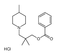 [2,2-dimethyl-3-(4-methylpiperidin-1-ium-1-yl)propyl] benzoate,chloride结构式