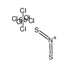 N-thioxosulfaniminium hexachlorostibate(V)结构式