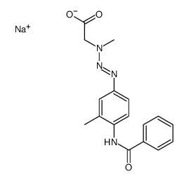 [3-[4-(Benzoylamino)-3-methylphenyl]-1-methyl-2-triazenyl]acetic acid sodium salt Structure