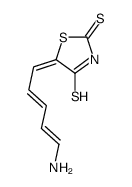 5-(5-aminopenta-2,4-dienylidene)-1,3-thiazolidine-2,4-dithione Structure