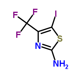 5-Iodo-4-(trifluoromethyl)thiazol-2-amine structure