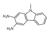 9-methyl-carbazole-2,3-diyldiamine结构式