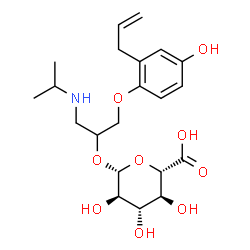 4-hydroxyalprenolol glucuronide structure