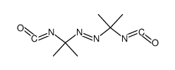 1,2-bis(1-isocyanato-1-methylethyl)diazene Structure